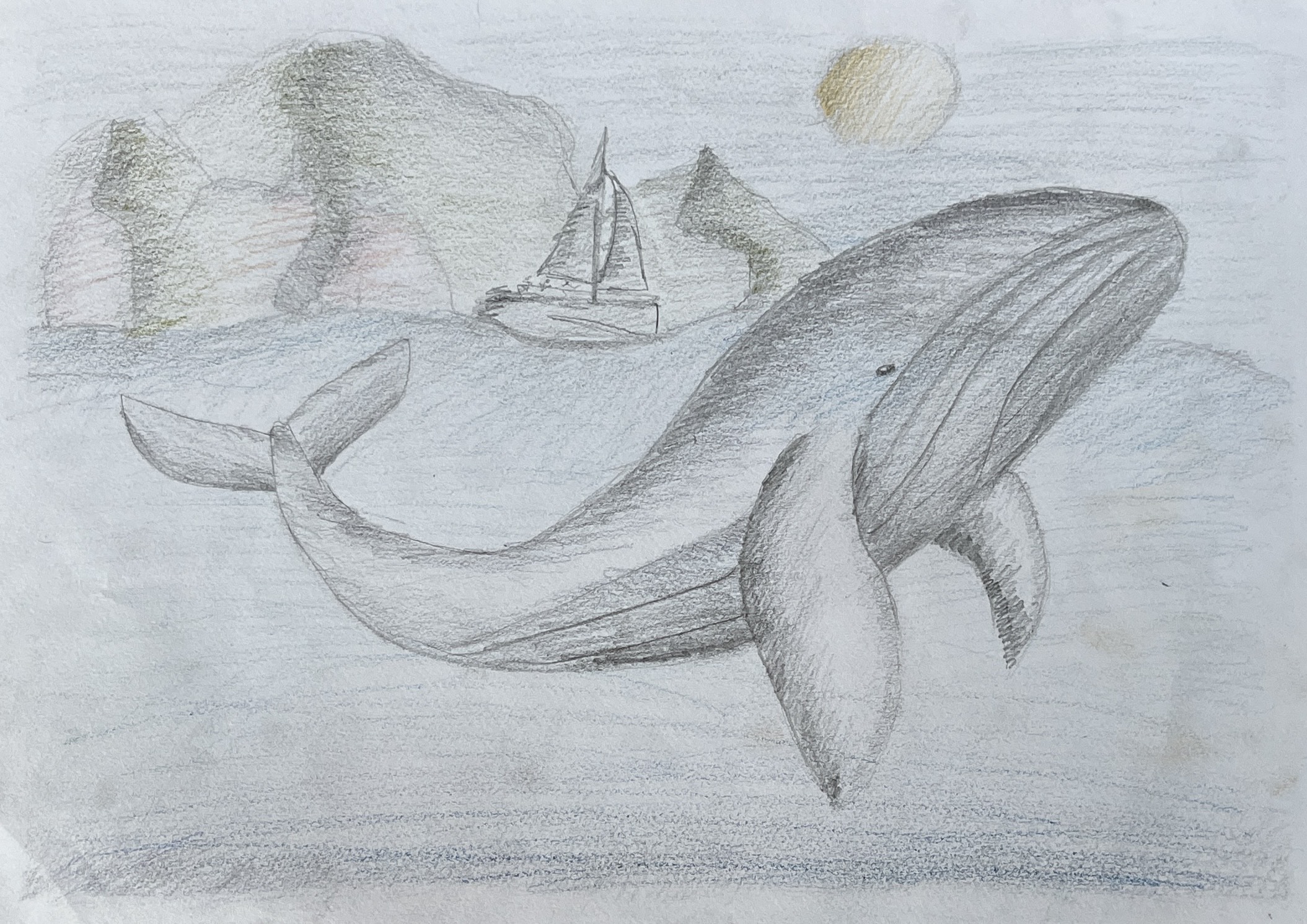 kids whale art